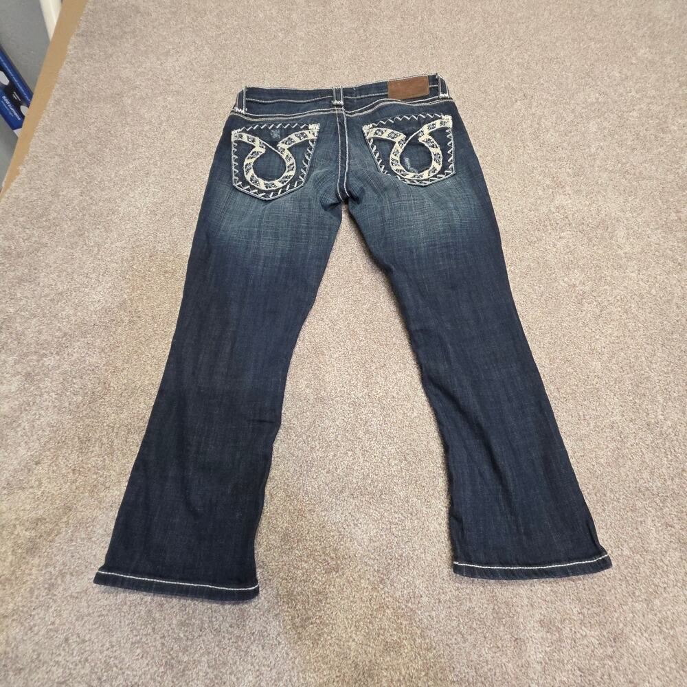 Big Star Liv Bootcut Jeans Women's 29 Embroidered Horseshoe Pocket Vintage